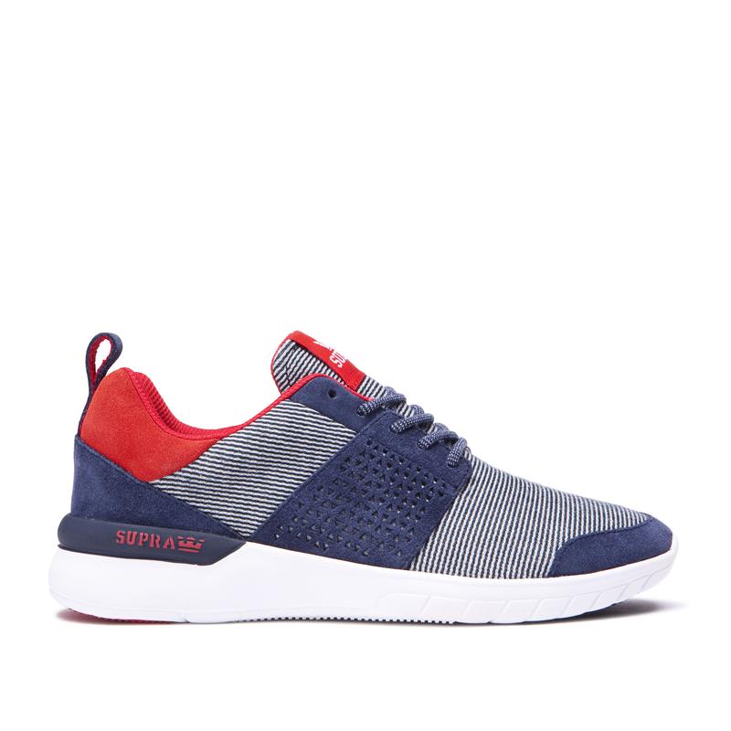 Zapatillas Bajas Supra Argentina Mujer - SCISSOR Azul Marino / Gris / Rojas (IKQZP-1049)